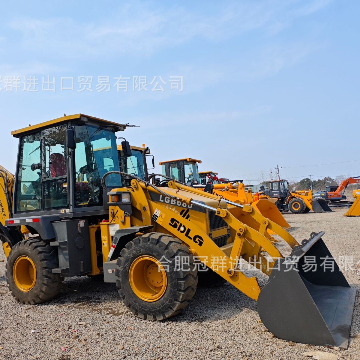 SDLG680 Cargadora de retroexcavadora de dos cabezas ocupada JCB Carter 420F Cargadora de excavación image 3