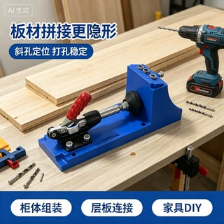 木工斜孔定位器 木工斜孔器定位器斜孔器 Pocket Hole Jig