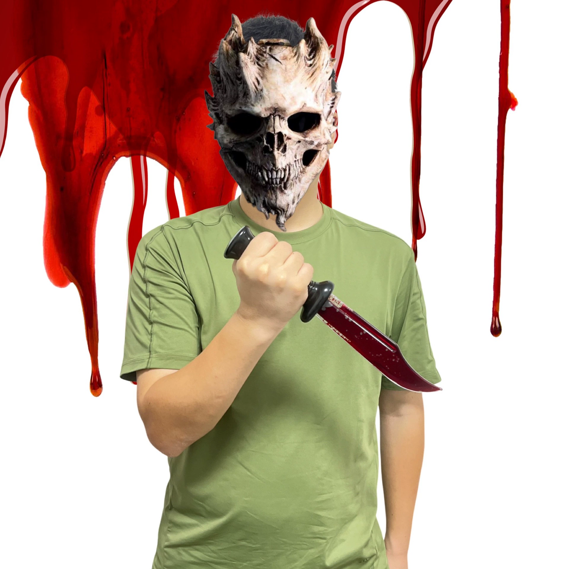 Хэллоуин декоративная игрушка имитация кровоточащего ножа Кровавый нож с кровавым ножом ужасный кухонный нож зомби макияж реквизит Кровавый нож