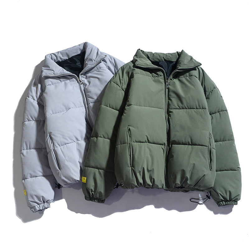 Nuevo abrigo de algodón acolchado para hombres de invierno engrosado cálido color sólido abrigo de estudiante de estilo coreano abrigo de invierno de algodón acolchado para hombres abrigo de algodón acolchado