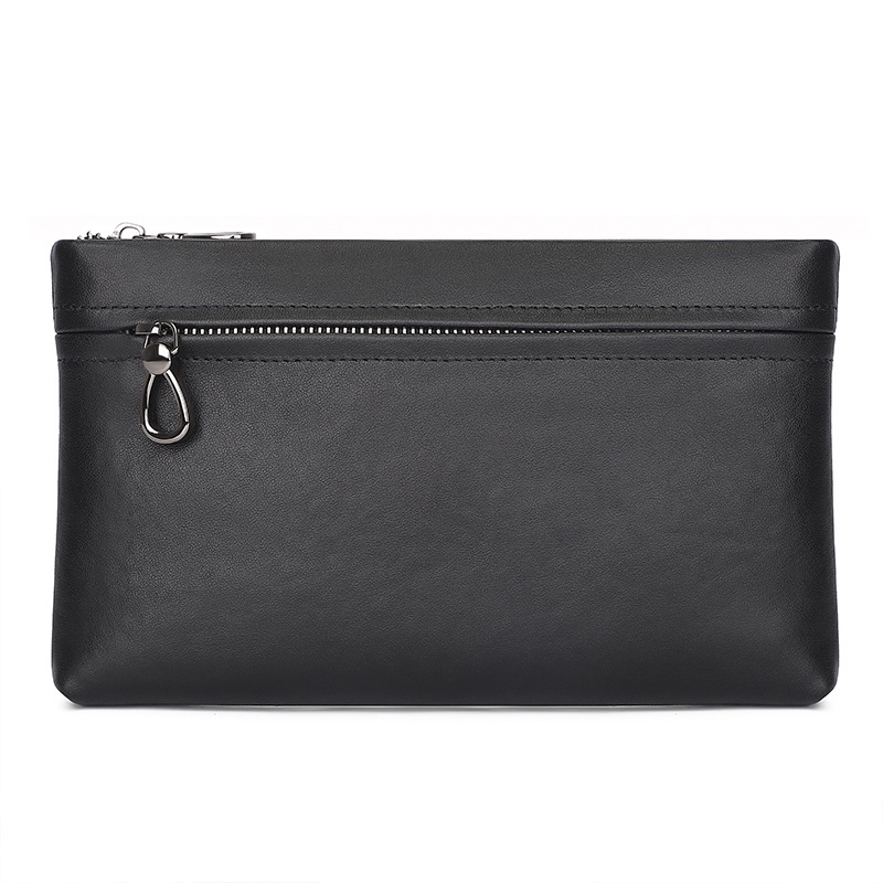 Jiameda's new stylish and atmospheric men's top layer leather large capacity handbag, mobile phone bag_voghion.com