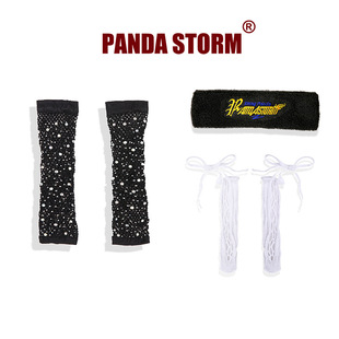 Panda Storm Children's Street Dance Jazz Dance Hip-Hop Catwalk Performance Boys and Girls Headbands Sleeves Leg Covers Accessories