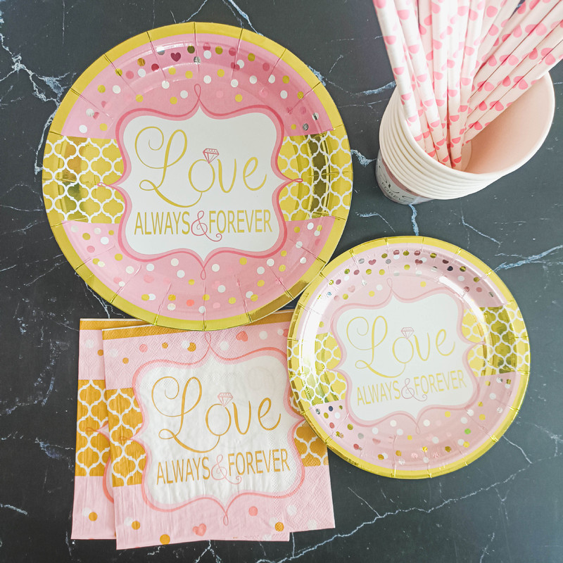 Special Offer 8-Person Love Letter Paper Plate Disposable Paper Plate Birthday Party Decoration Plate Cake Plate Special Offer 8-Person Love Letter Paper Plate Disposable Paper Plate Birthday Party Decoration Plate Cake Plate