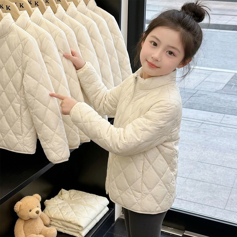儿童立领棉服内胆加绒加厚保暖2026秋冬新款中大童男女童校服神器