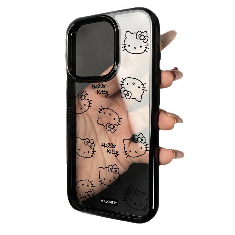适用iPhone17promax透明手机壳苹果16pro亚克力15pro笔画线条KT|undefined