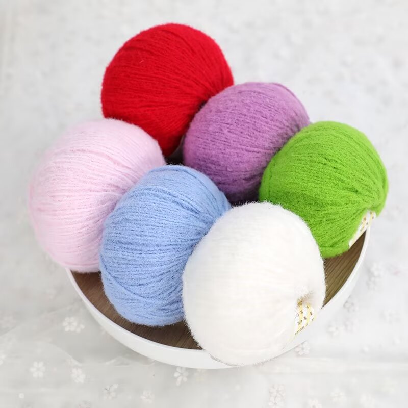现货如织棉花糖毛线 批发玩偶编织线细围巾线团慕丝线钩织线代发