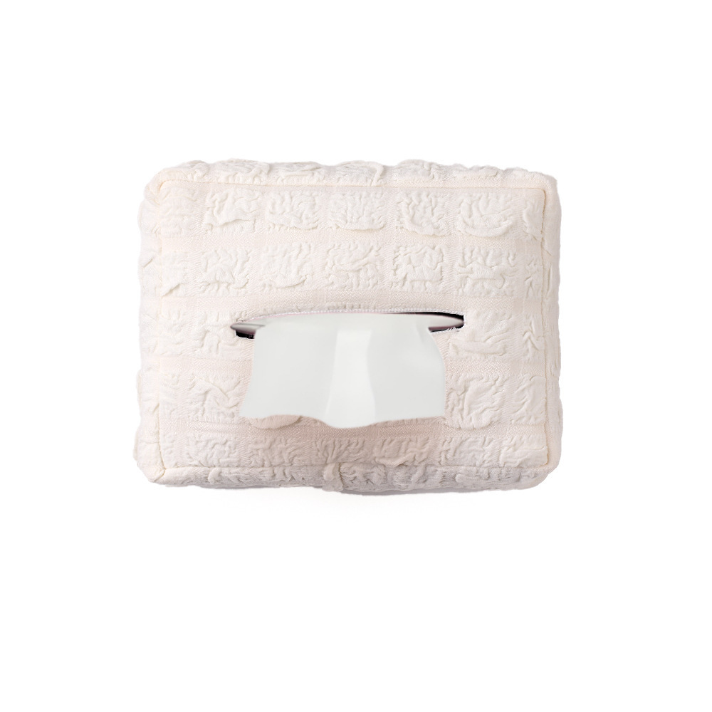 Caja de pañuelos de coche de hojaldre visera visera simple caja de dibujo de coche colgante lindo bolso de pañuelos