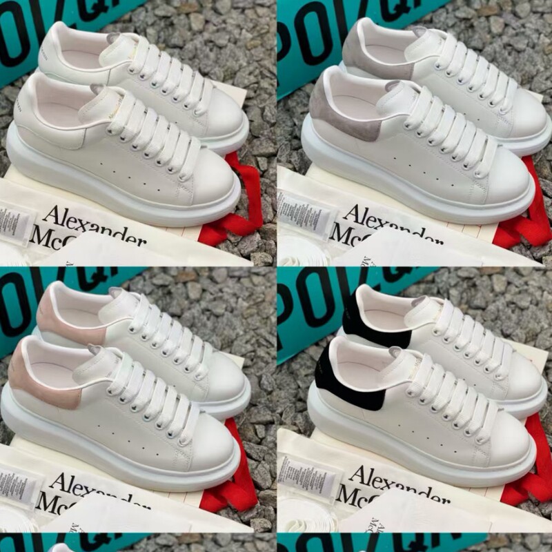 Putian High-End Version Cross-Border Alexander Canvas Thick-Soled Couple Sneakers Mcqueen Graffiti Genuine Leather Campus White Shoes Putian High-End Version Cross-Border Alexander Canvas Thick-Soled Couple Sneakers Mcqueen Graffiti Genuine Leather Campus White Shoes