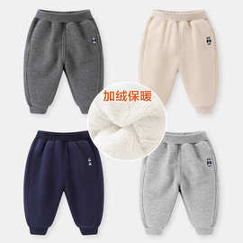 新款婴儿衣服加绒长裤子加厚冬装秋冬儿童男童宝宝保暖休闲运动裤