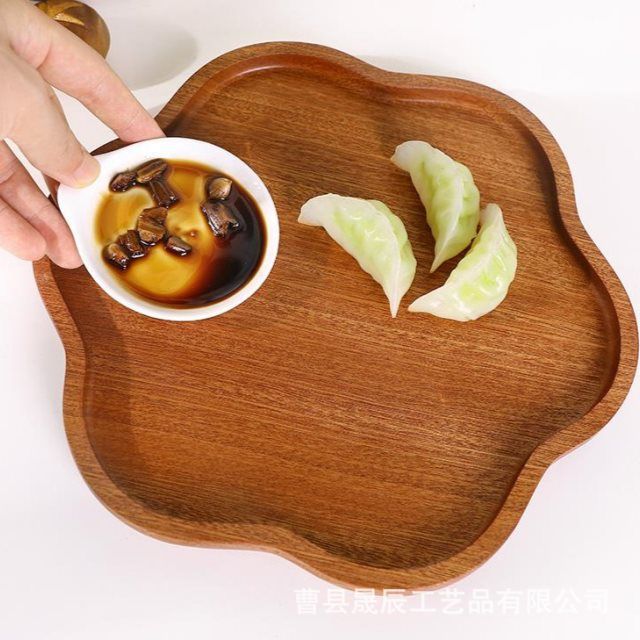 Bandeja con forma de flor de estilo americano para uso doméstico, leche, pan, bandeja de desayuno, bebidas de cafetería, aperitivos, comida gourmet, bandeja retro creativa