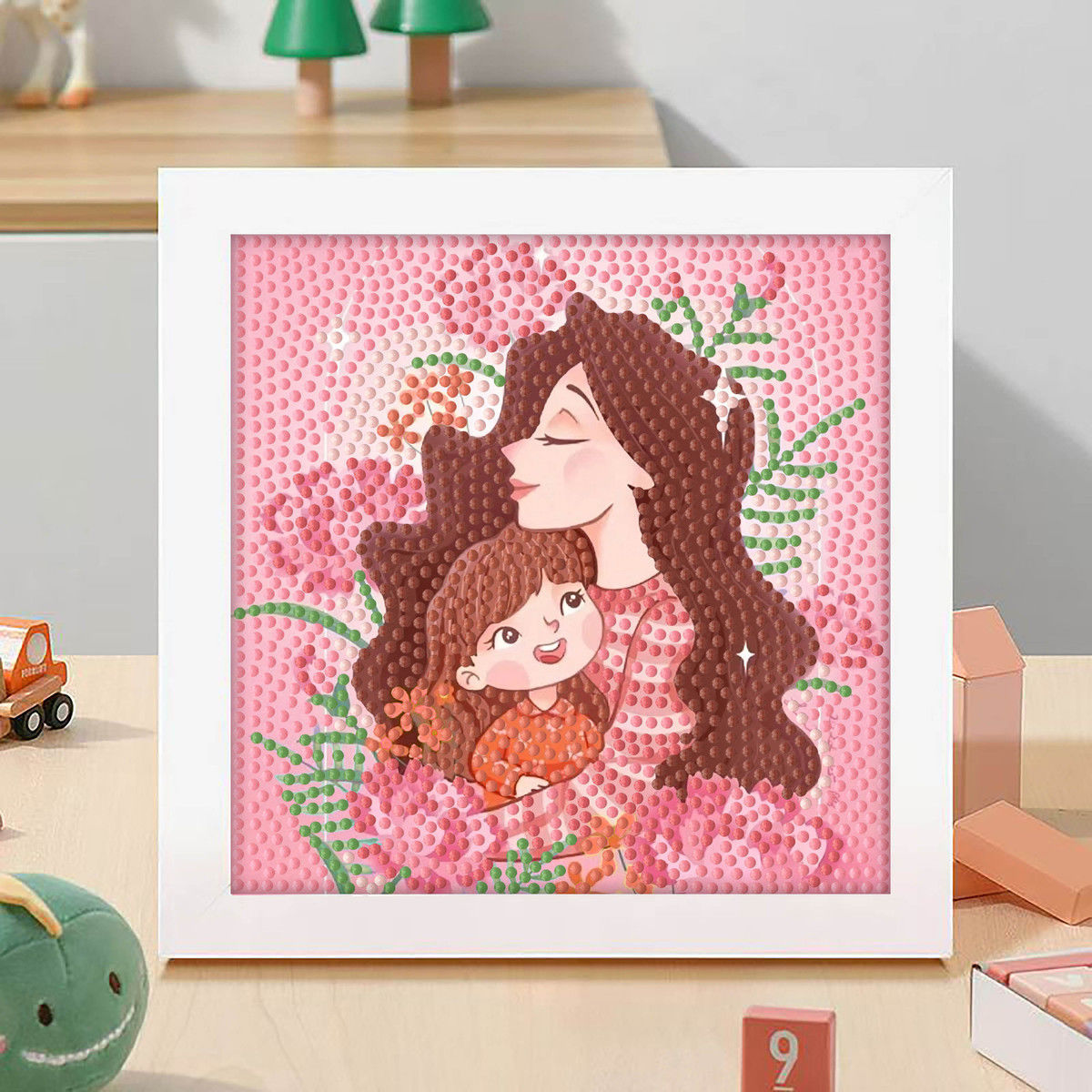 Diamante infantil DIY hecha a mano con material de marco paquete de dibujos animados Sanliou pegatinas de diamante regalo al por mayor pinturas de mampostería