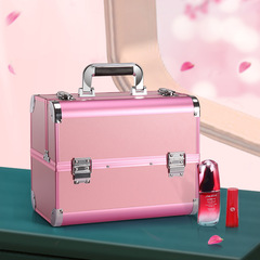 多層化妝箱 多功能紋繡美甲工具箱手提鋁箱  韓版時尚 廠家直銷