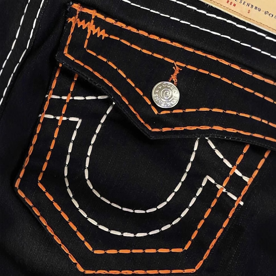 Comercio electrónico transfronterizo American High Street Trendy Brand Jeans Big Buddha Religion Pantalones casuales rectos de pierna ancha Hombres Amazon