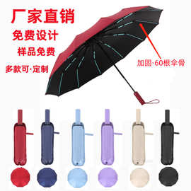 雨伞全自动折叠伞双骨加大码商务礼品伞广告伞批发雨伞可印刷LOGO