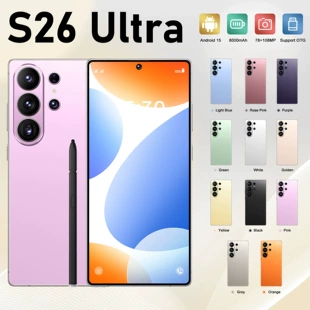 Смартфон S26 Ultra со стилусом экран 7 3" 4G Android 14 16+1