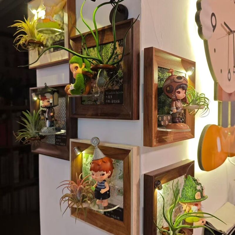 No-Drill Finished Vintage Magnetic Living Room Air Pineapple Decorative Painting Mart Noguchi Wall Cover-Up Photo Frame No-Drill Finished Vintage Magnetic Living Room Air Pineapple Decorative Painting Mart Noguchi Wall Cover-Up Photo Frame