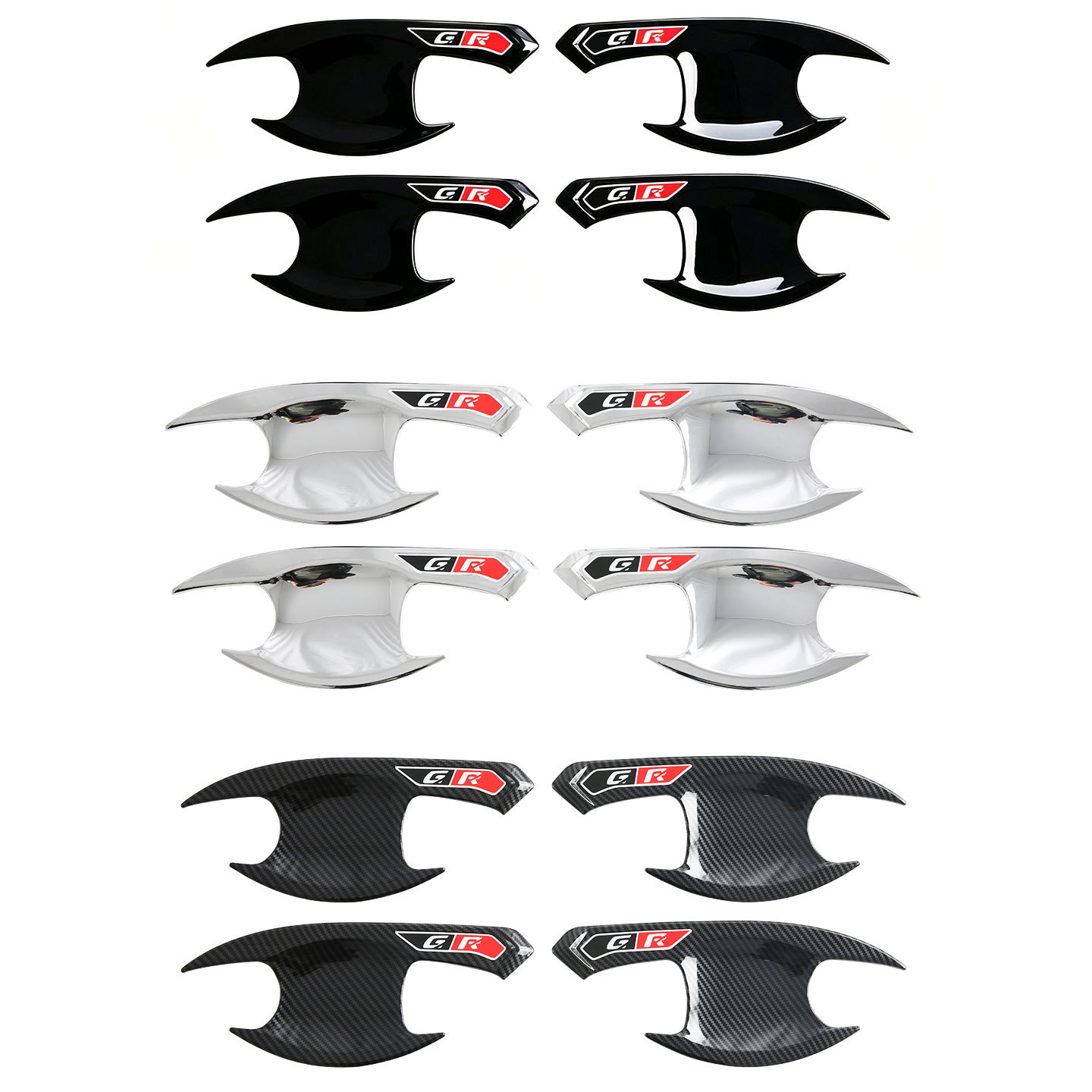 Suitable for 16-26 Models of Toyota Hilux Door Handle Protection Stickers, Door Handle Decoration, Anti-Scratch