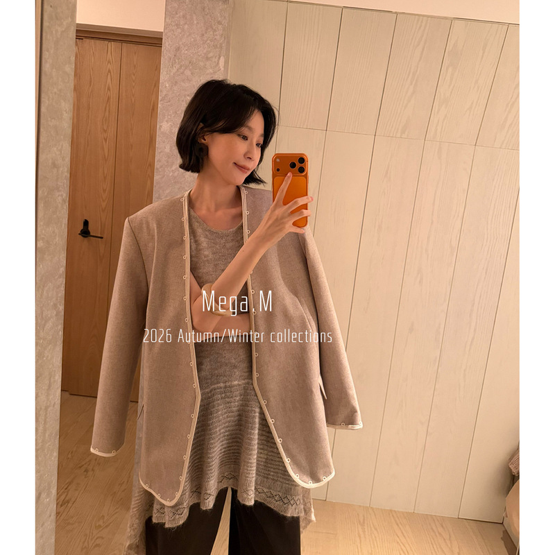 Margamont French Embroidered Long Sleeve Jacket Women's 2026 Autumn New Korean Style Blazer Jacket Shisanxing Margamont French Embroidered Long Sleeve Jacket Women's 2026 Autumn New Korean Style Blazer Jacket Shisanxing