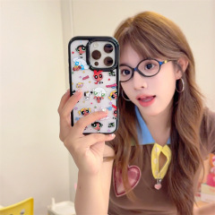 卡通动漫黑皮飞天小女警适用iPhone17苹果16ProMax/15/14手机壳女