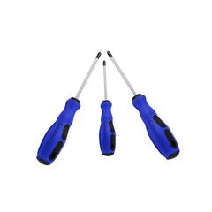 Manufacturer supplies cross-blade screwdriver tool set for repairing strong magnetic screwdriver, massage handle, rubberized screwdriver