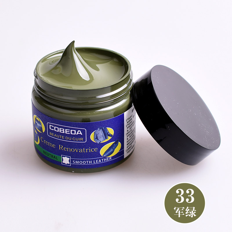 Venta directa de fábrica kangbida agente de coloración de cuero sofá bolsa de cuero para colorear zapatos de cuero de reparación de desgaste color suplemento crema