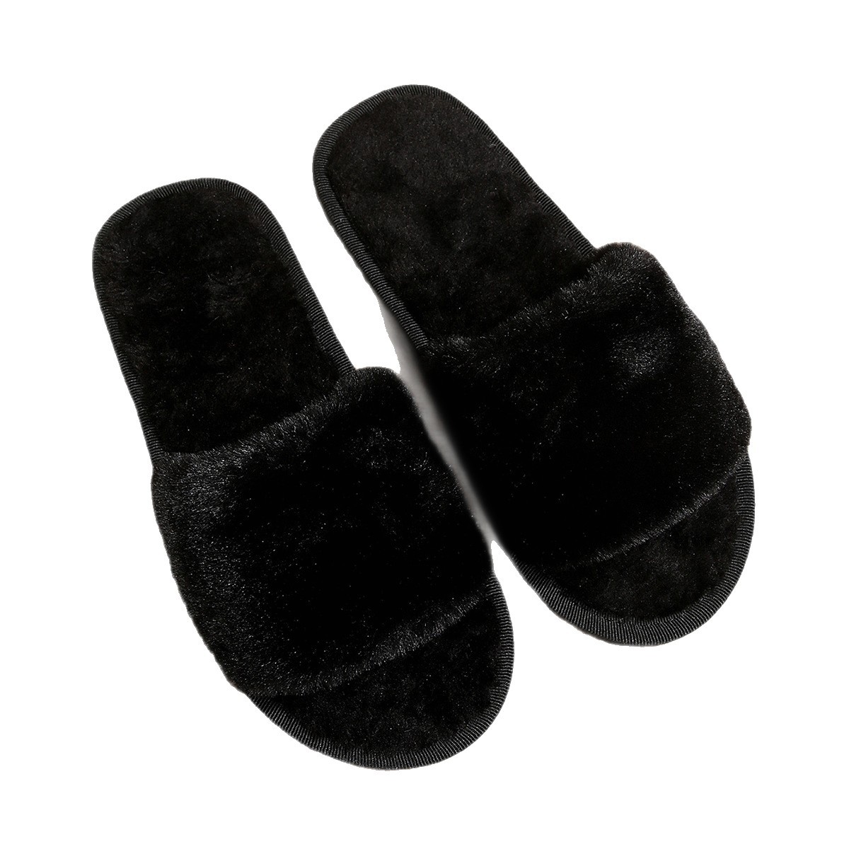 Pantuflas Peludas de Mujer de Peluche Sintético, Cálido y Cómodo, para Uso Diario