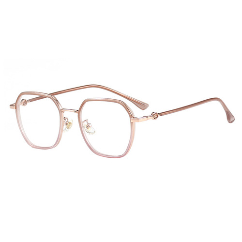 Fashionable square frame progressive two-color glasses frame gray flat mirror comfortable myopia frame trend S11901