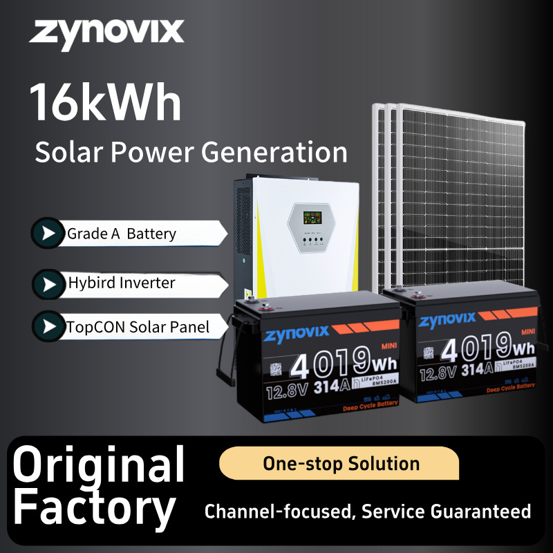 16kWh Solar Generator 110V/220V American Standard Split Phase Home…