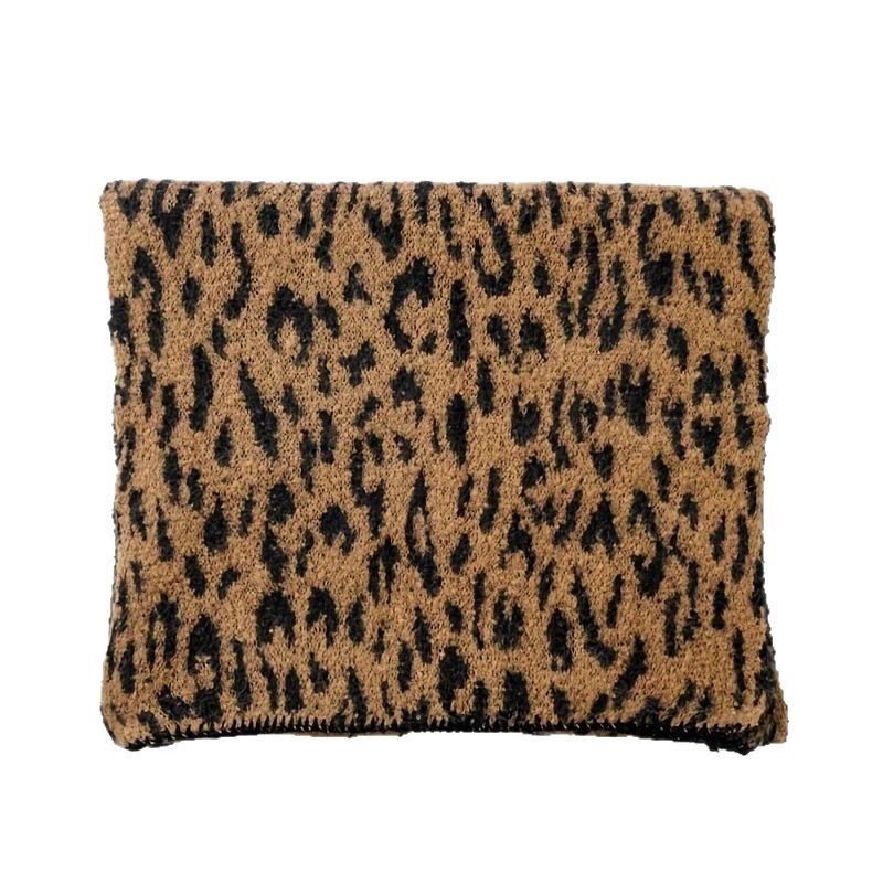 Pañuelo de leopardo para mujeres otoño y invierno estudiantes de moda coreana estilo largo espeso tendencia calentamiento transfronterizo Europa y América