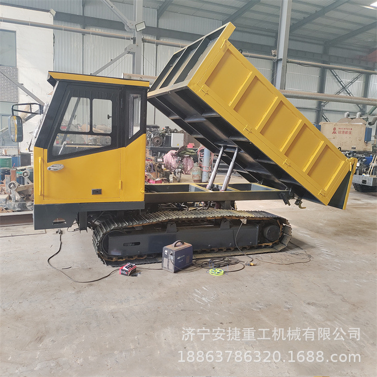 10吨钢制链轨运输车 后自卸钢制履带运输车 后桥式矿用履带拖拉机