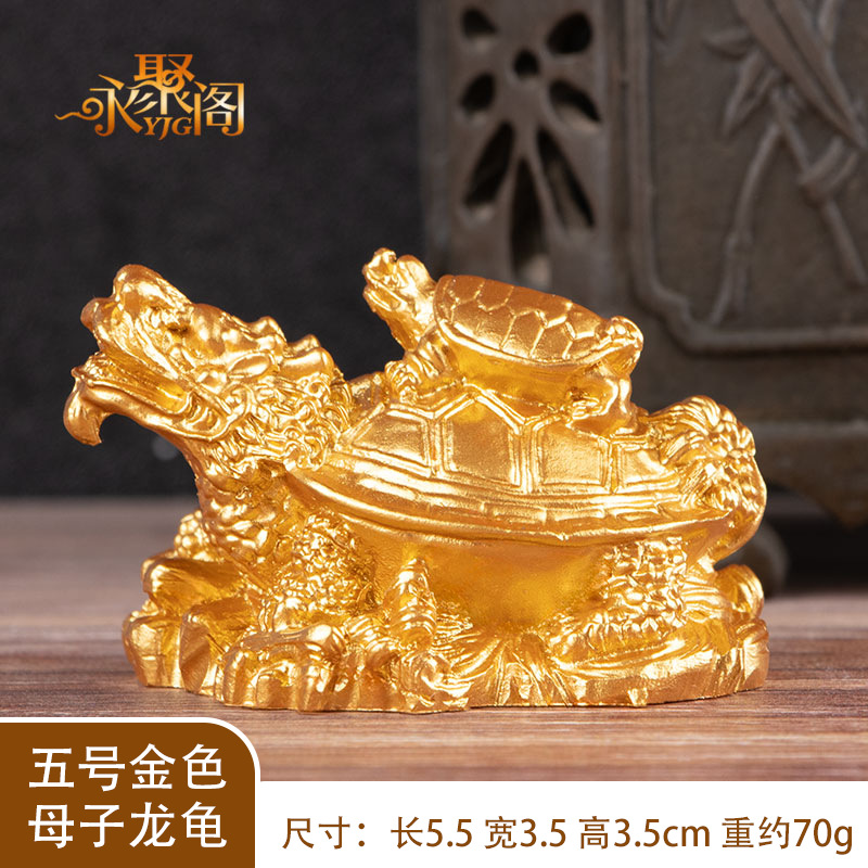 Figura decorativa dragón-tortuga feng shui