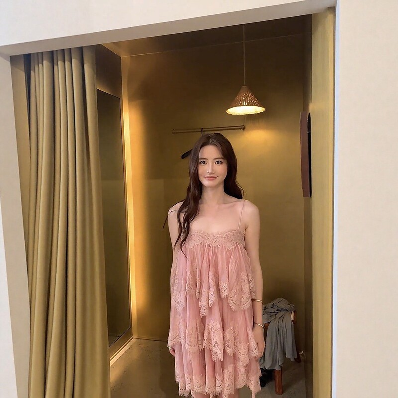 2025 New Style Suspender Lace Dress for Women, Sweet and Pure Style, Waist-Cinching Princess Dress, Small Formal Dress 2025 New Style Suspender Lace Dress for Women, Sweet and Pure Style, Waist-Cinching Princess Dress, Small Formal Dress