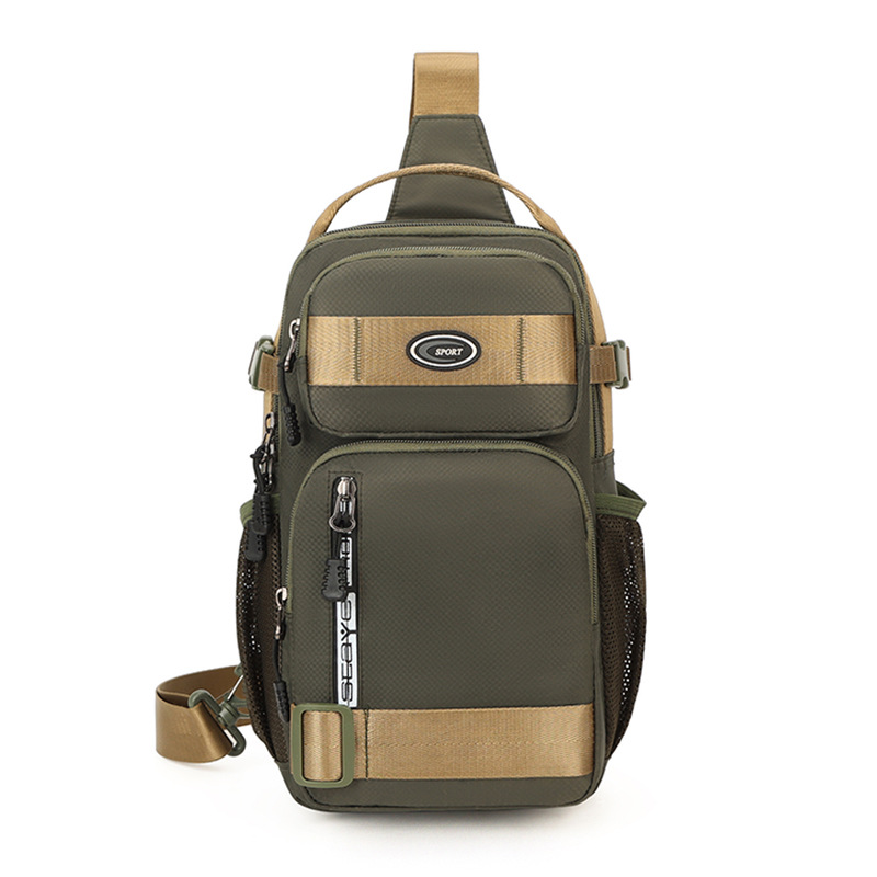Men's Casual Breast Bag Large Capacity Backpack Oxford Cloth Men's Crossbody Bag Shoulder Bag Multifunctional Men's Bag_voghion.com