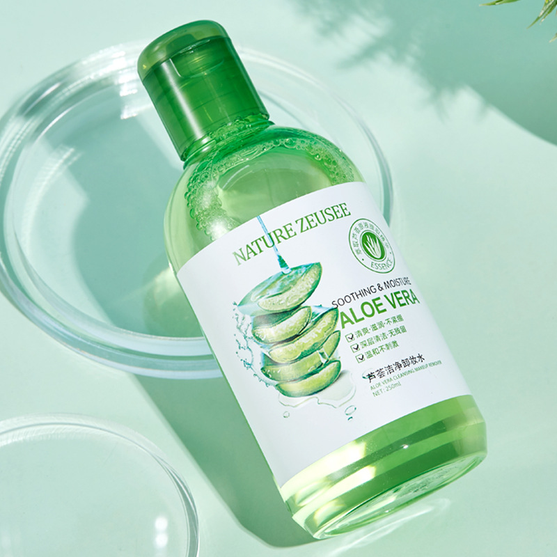 Aloe Cleansing Water Triple Facial features Face clean student Moderate refreshing Moisture Makeup Remover