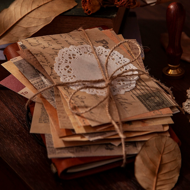 By.Nacoo Следы времени серии двойной материал материал материал бумага ретро ручная бумага для записи 20 листов 10 моделей