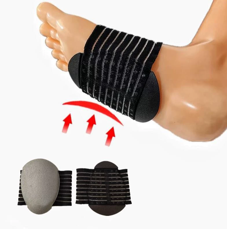 Защитная губка для ног с отрицательными ионами, поддержка ног, подушечка половинного размера, спортивная подушечка для ног, плоская подошва, чехол для свода стопы