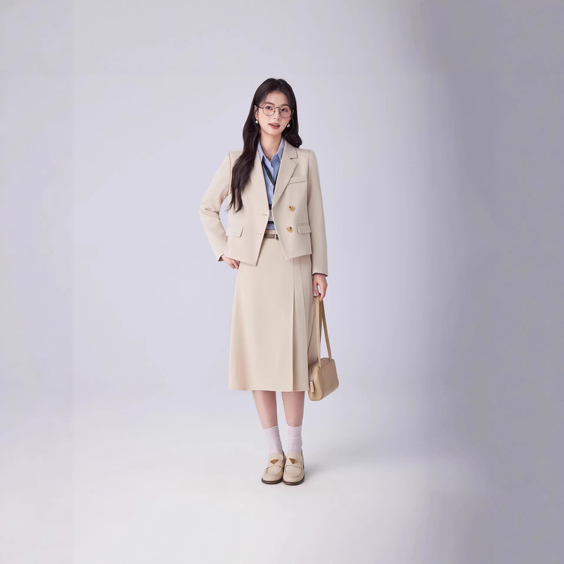 Women's Single-Breasted Short Blazer, High-End Professional Attire for Teachers, College Students, and Formal Interview Suits Women's Single-Breasted Short Blazer, High-End Professional Attire for Teachers, College Students, and Formal Interview Suits