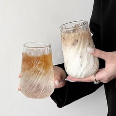 高颜值意式咖啡杯拿铁玻璃杯Dirty 复古美式拿铁杯冷饮水杯耐高温