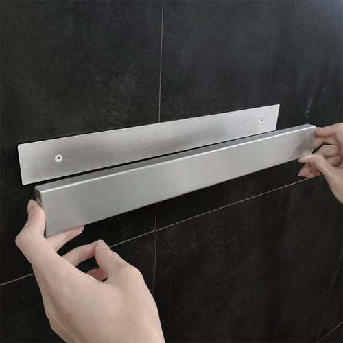Magnetic knife holder 304 stainless steel magnet knife holder kitchen magnetic knife holder wall-mounted punch-free suction knife holder