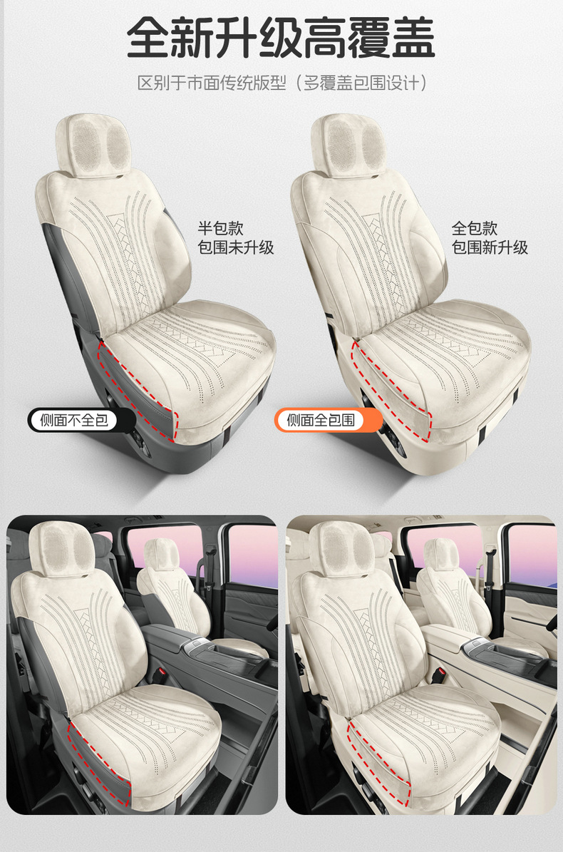 Seat Covers for Wey Alpine 8, Alpine 9 Car Seat Cushion