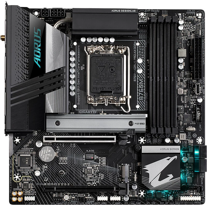 Киберспортивная материнская плата B760M AORUS Pro AX DDR4 для игр (B760/LGA 1700)