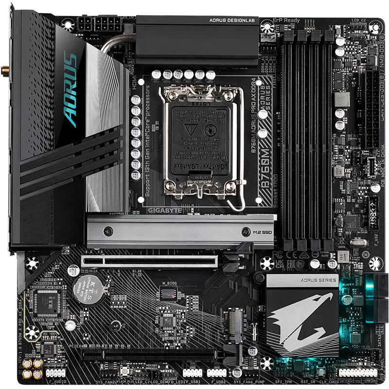 Киберспортивная материнская плата B760M AORUS Pro AX DDR4 для игр (B760/LGA 1700)