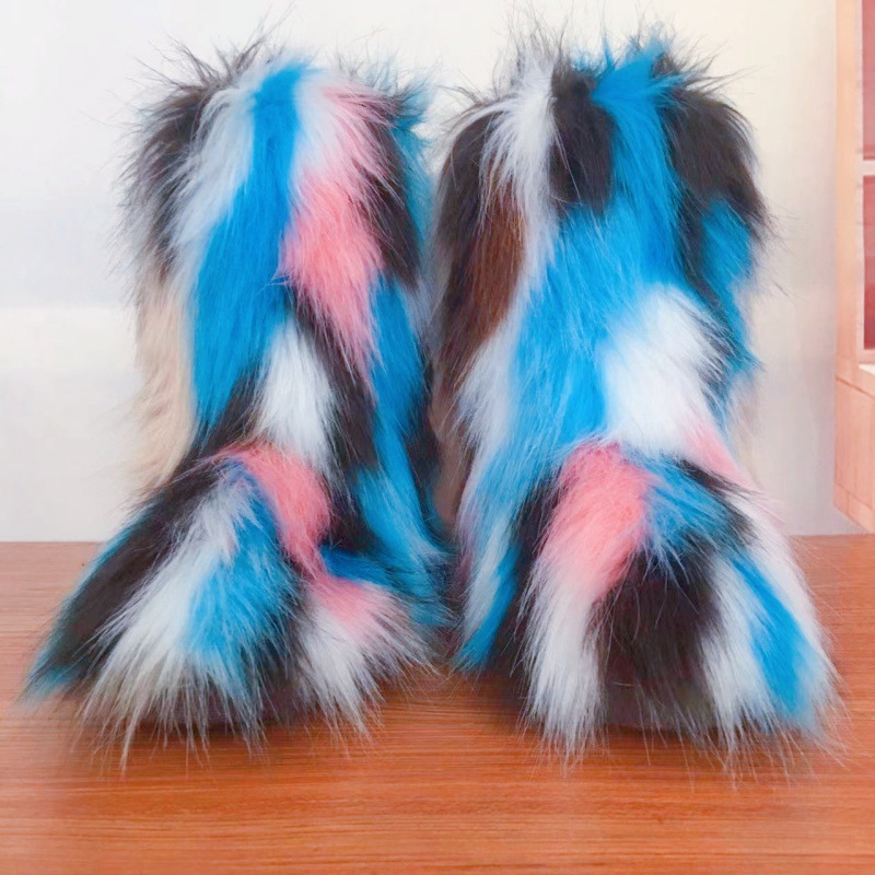 저중량 여우 모피