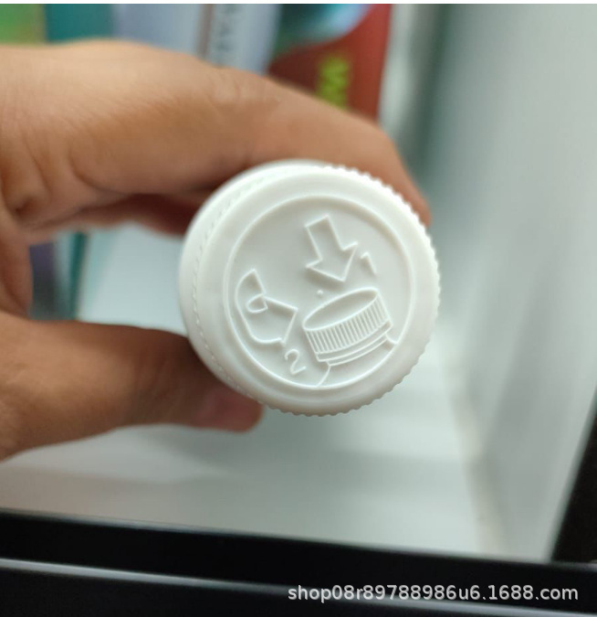 24/400二重圧旋プラスチックカバー子供安全回転カバー健康食品PET/PPプラスチックカバーパターン金|undefined