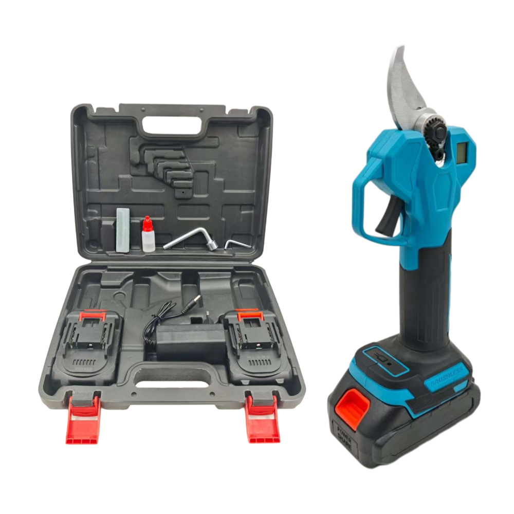 Directo de fábrica sin escobillas de litio recargable tijeras de jardín tijeras de poda tijeras de árboles frutales rama poda tijeras