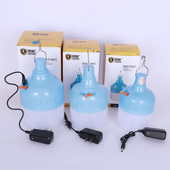 Rechargeable Outdoor Camping Lantern Bulb Energy-Saving Super Bright Portable Emergency LED Bulb for Night Market Stalls