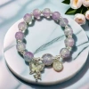 B45 Purple Blue Jade Broken Beads Futing Butterfly Bracelet