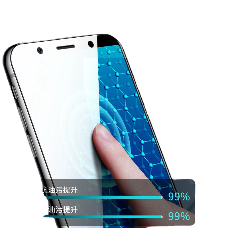 Подходящий для vivo X20 защитная пленка из закаленного стекла, X9SPLUS полное покрытие, антибликовая и антишпионская пленка с отпечатком пальца