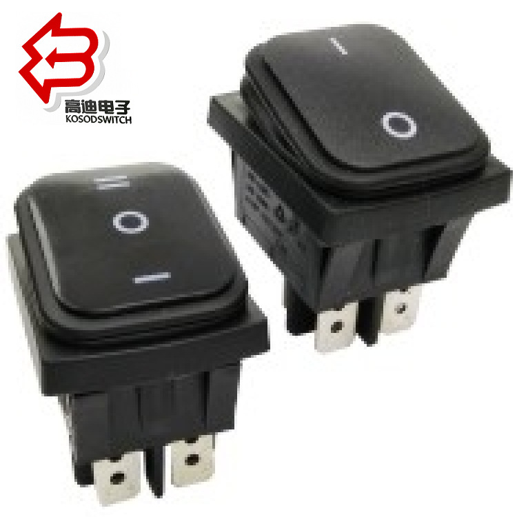 船型开关防水两档 三档 批发2位 3位翘板开关 大电流防水翘板开关