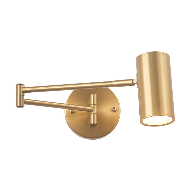 Nórdico led dormitorio cabezal de cama lectura moderna minimalista creativa sala de estar estudio plegable telescópico largo mecedor lámpara de pared